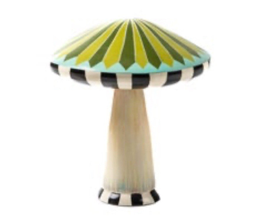 New Mackenzie Childs Outdoor Mushrooms Extra Large 9” Tall