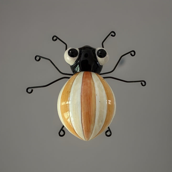 MACKENZIE CHILDS Fergals Friend Mini Spider (ONE) Orange Stripe Halloween