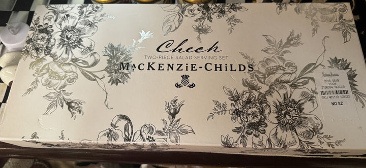 Mackenzie Childs - Check Salad Serving Set - Stainless