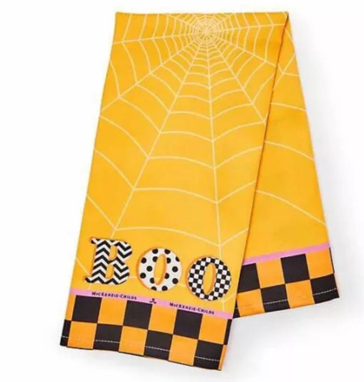 Brand New Mackenzie Childs BOO Dish Towel- New
