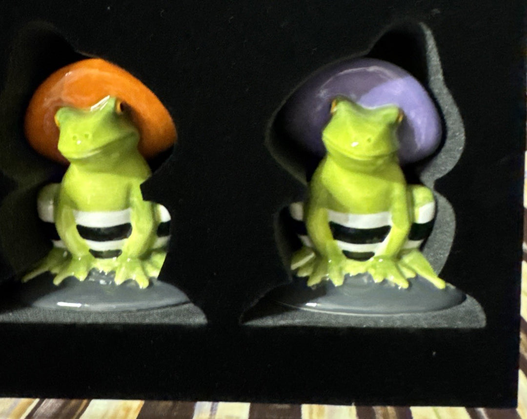 MacKenzieChilds Witches Hat Fergal Salt & Pepper Set New In Box