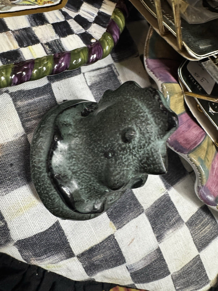Mackenzie Childs One Chicken -Rooster Green Metal Drawer Pulls Handles Knobs