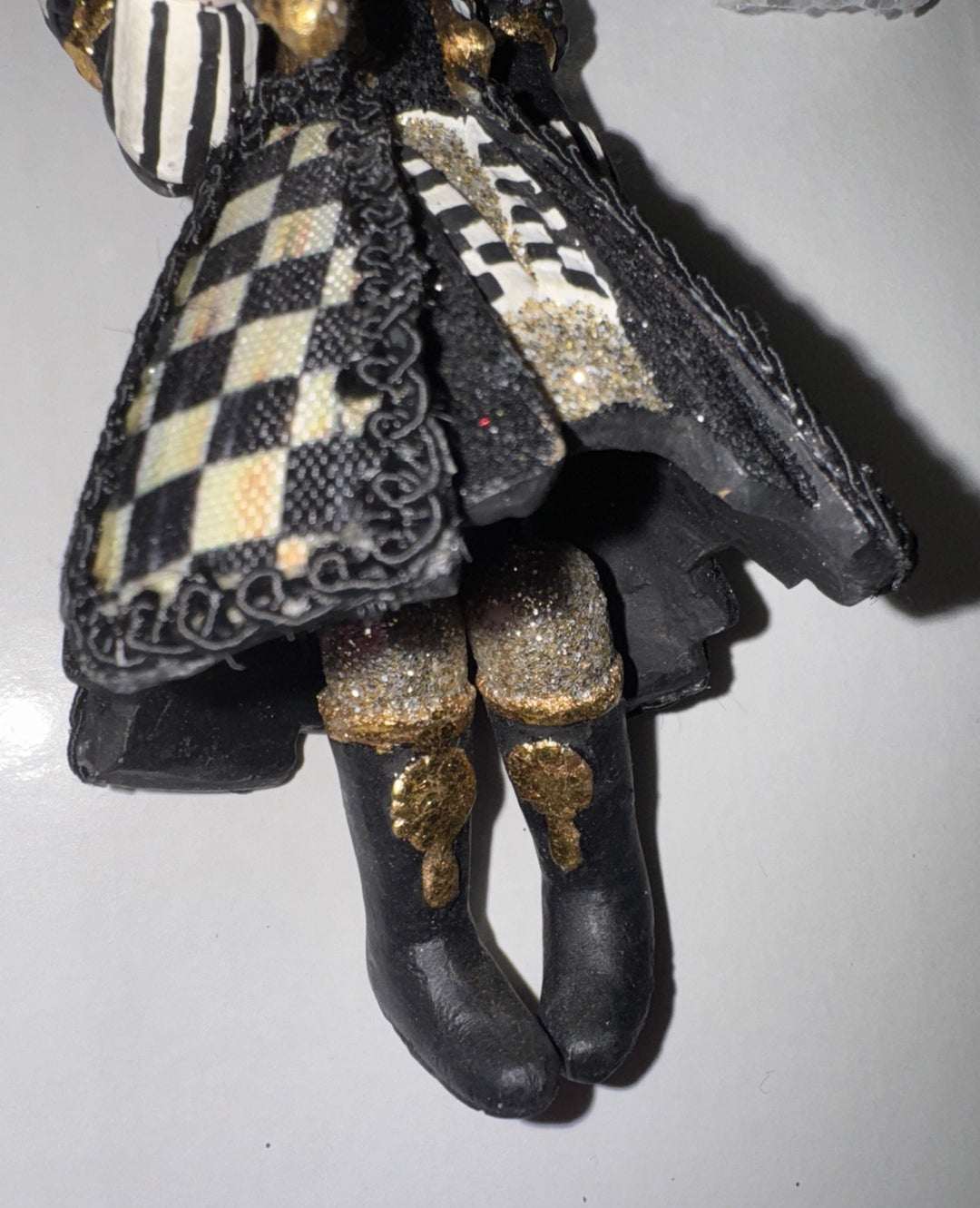 MacKenzie Childs Courtly Check Nutcracker King Ornament- Excellent
