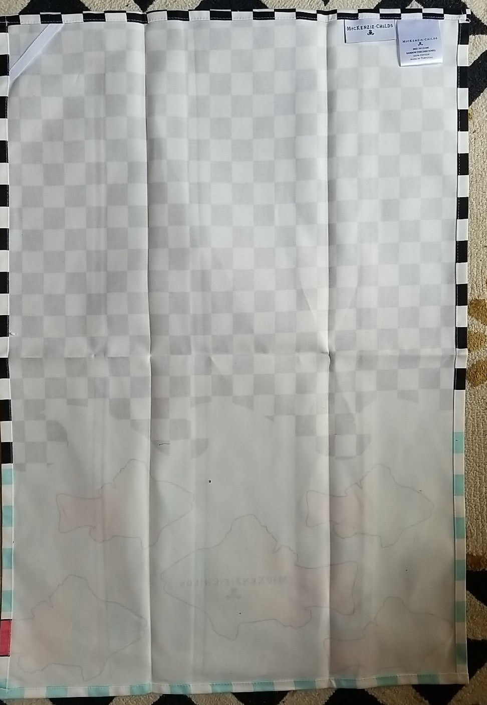 Mackenzie Child’s Rainbow Fish Dish / Tea Towel - NWT