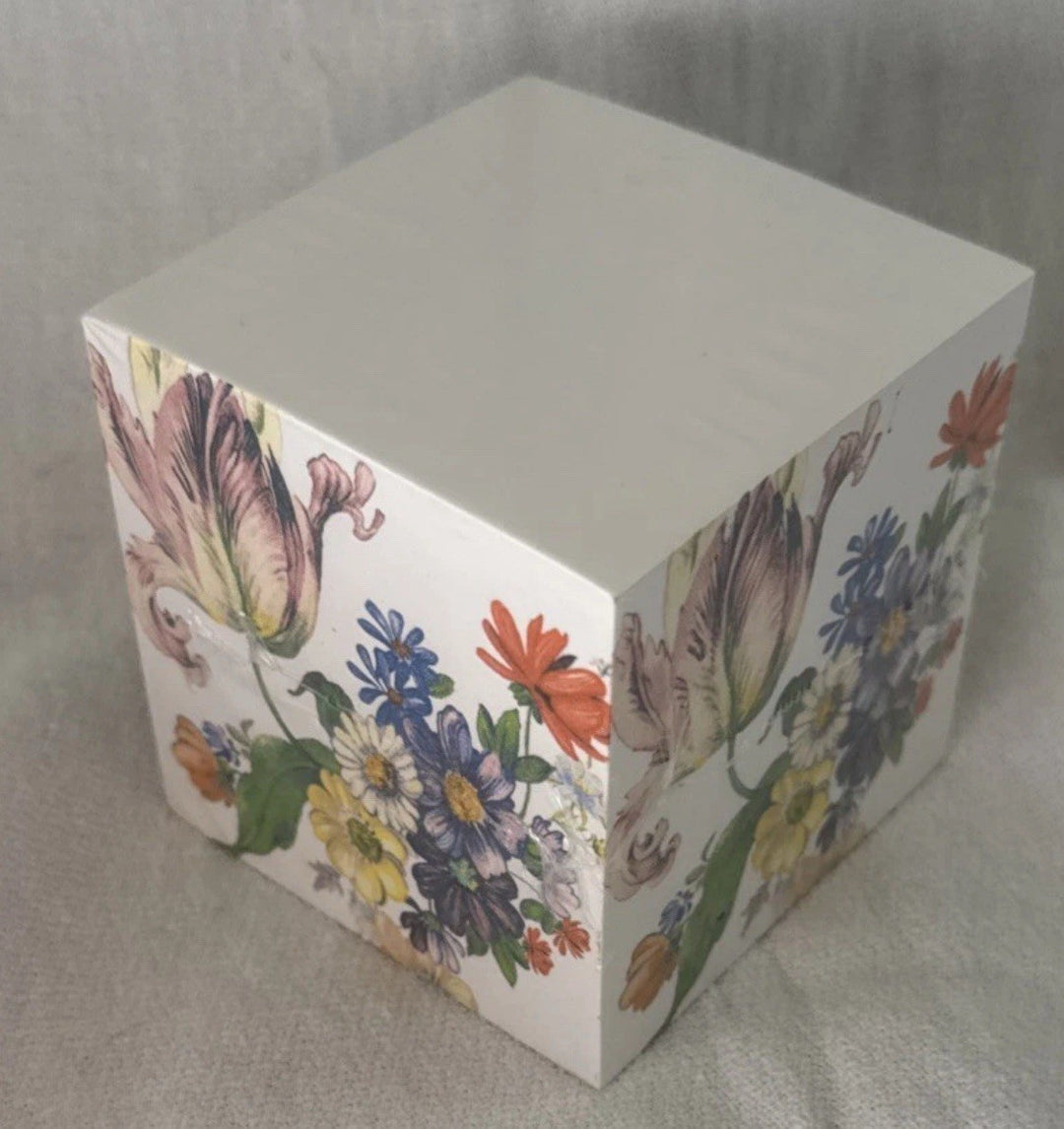 NEW Mackenzie Childs Flower Market  Sticky Note Cube SEALED - Retired