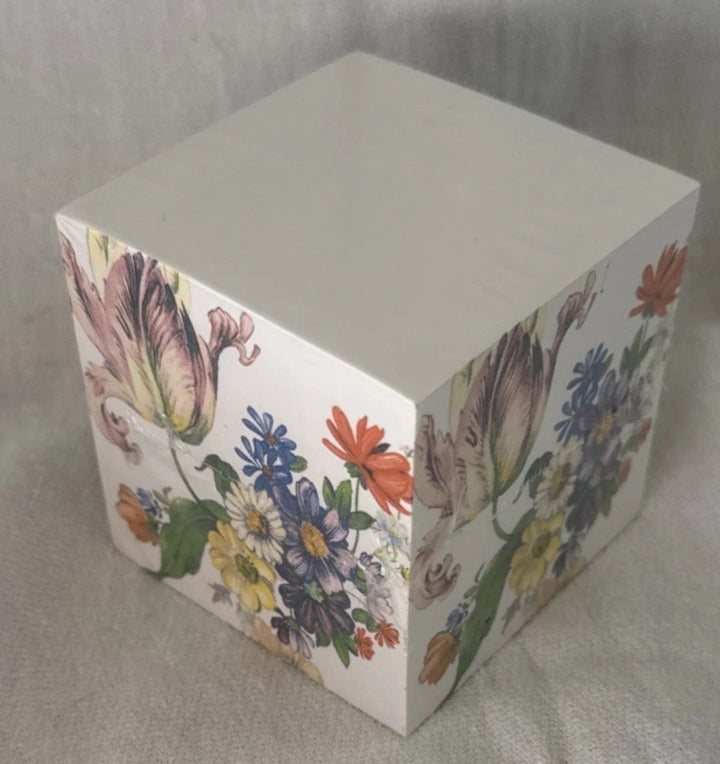 NEW Mackenzie Childs Flower Market  Sticky Note Cube SEALED - Retired