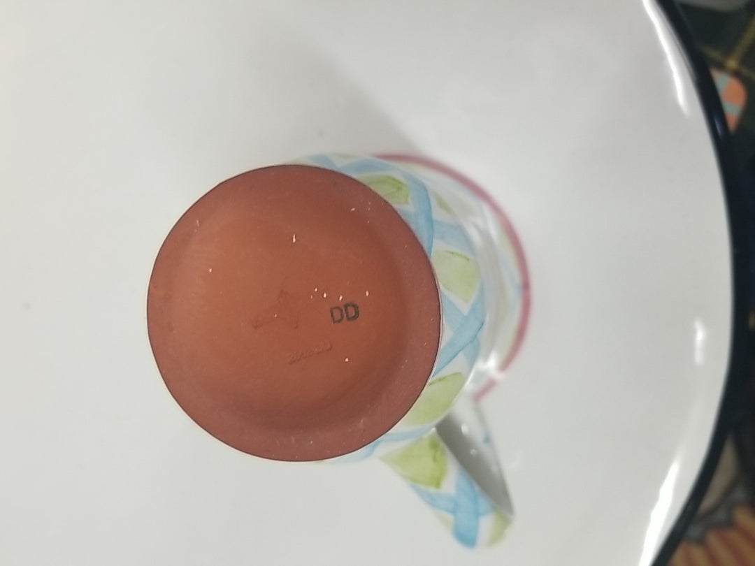 MacKenzie Childs  Wallcourt Maddox Ceramic Footed Mug  - 12 Oz- Retired