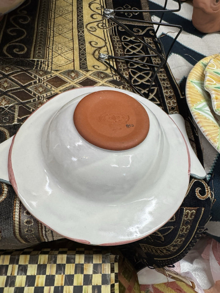 MacKenzie Childs Multi Colored Ceramic 8.5” Fish Bowl- Great Condition Retired