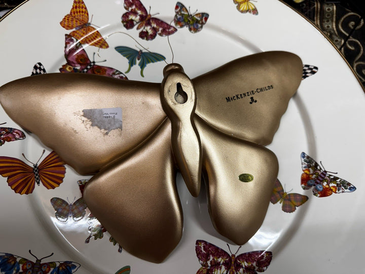 Mackenzie Childs Flower Market Large Butterfly Wall Hanging NIB