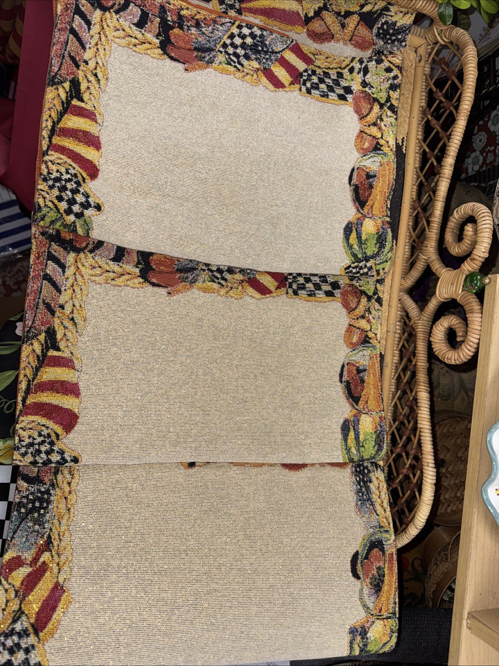 Mackenzie Childs Pheasant Run placemats (Set Of 4) Rare & HTF