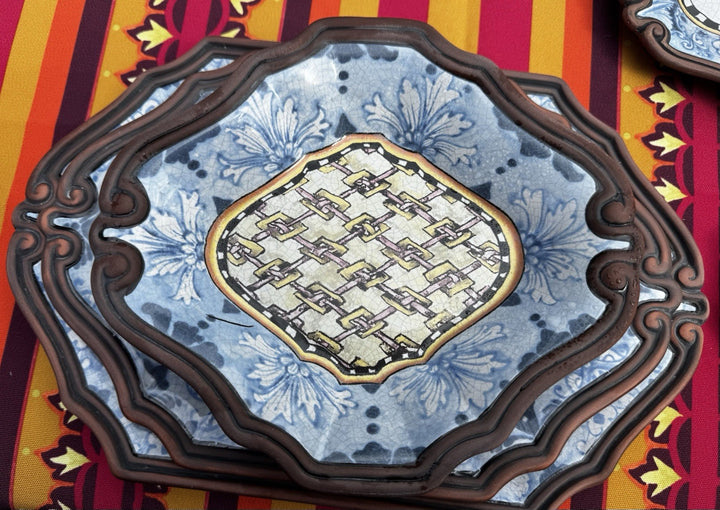 Victoria and Richard MacKenzie-Childs Emprise Superfluous 9.5” Stew Serving Bowl