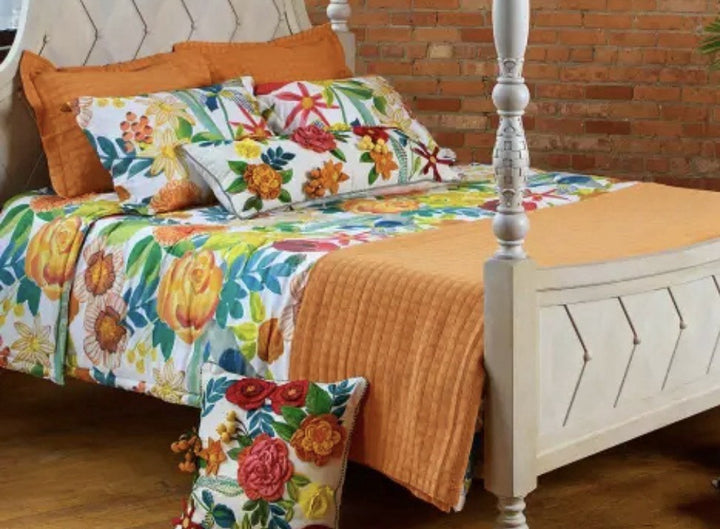 Mackenzie Childs Kira's Garden Comforter Full/Queen 4 Shams
