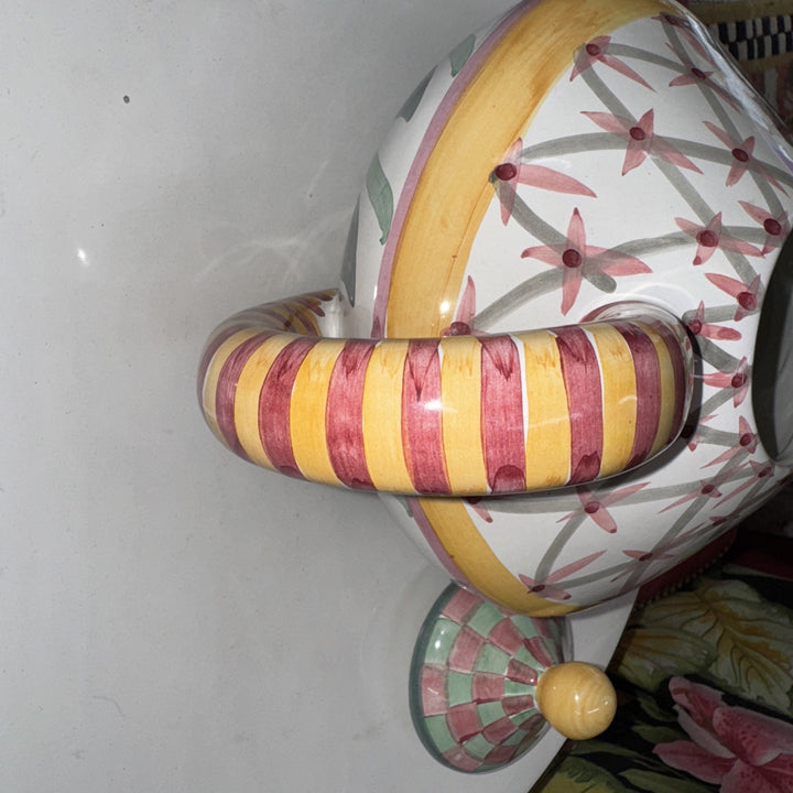 Mackenzie Childs Ceramic Brighton pavilion  Teapot- Retired