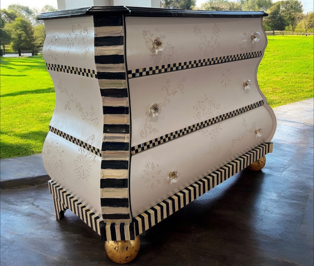 Mackenzie Childs Magnificent Bosa Nova Bombay 2007 Made In Aurora New