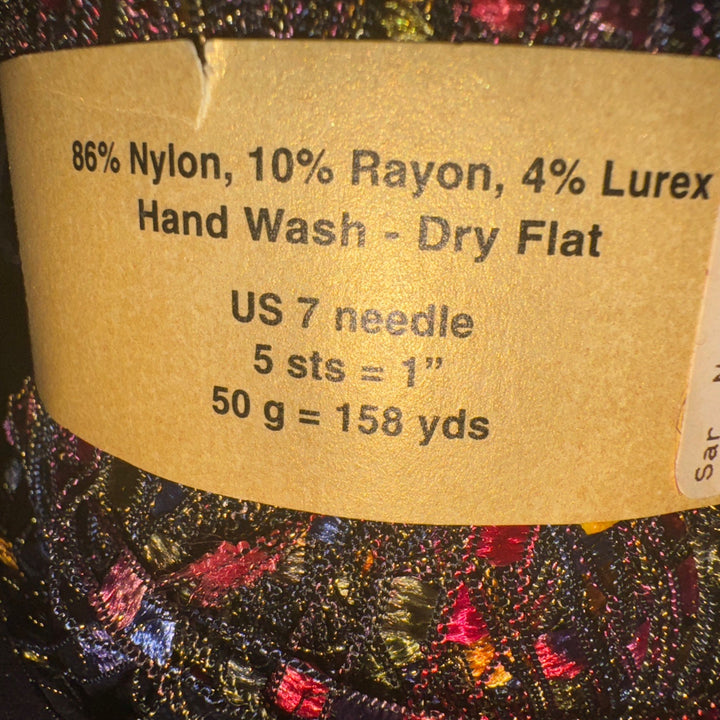 Plymouth Yarn Eros Glitz Ladder #101 Lot#144 158 Yards 50 Gr Italy set of 2-new