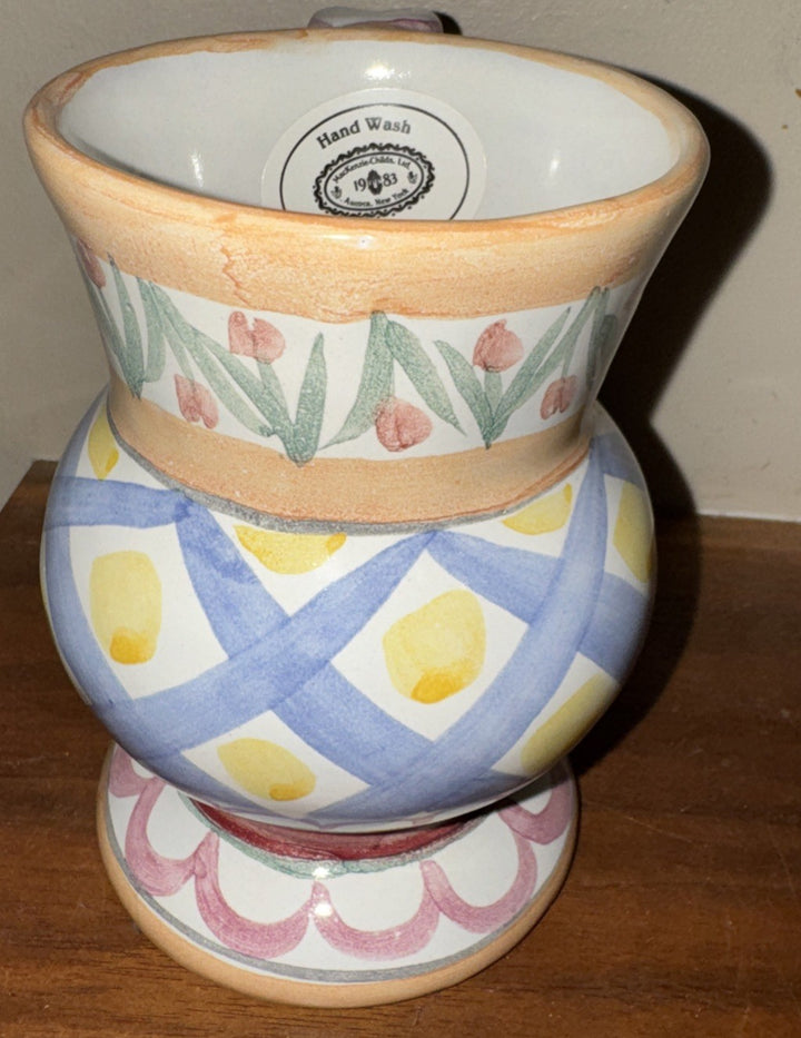 MacKenzie Childs Taylor Aalsmeer  Thumbprint Handmade In Aurora Coffee Mug 2003