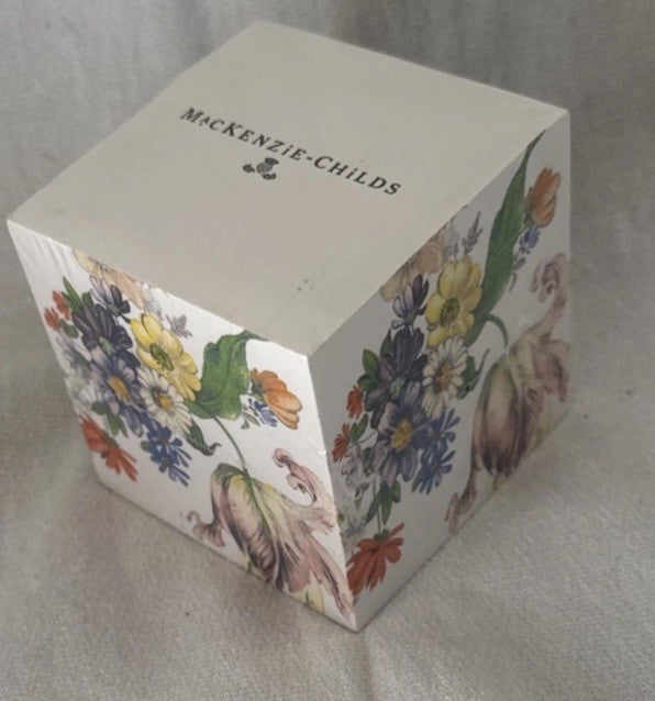 NEW Mackenzie Childs Flower Market  Sticky Note Cube SEALED - Retired