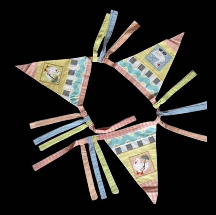 Mackenzie Childs DUCK DUCK GOOSE Pennant Flags Retired