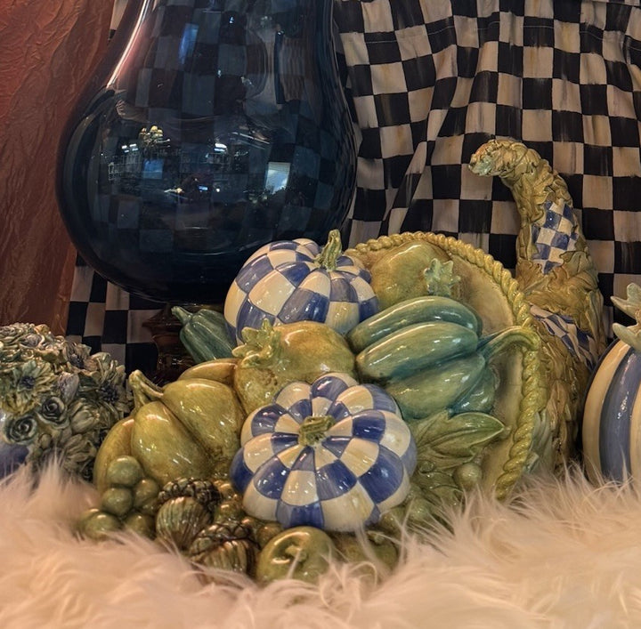 MacKenzie Childs Cornucopia Centerpiece in Royal Autumn Retired