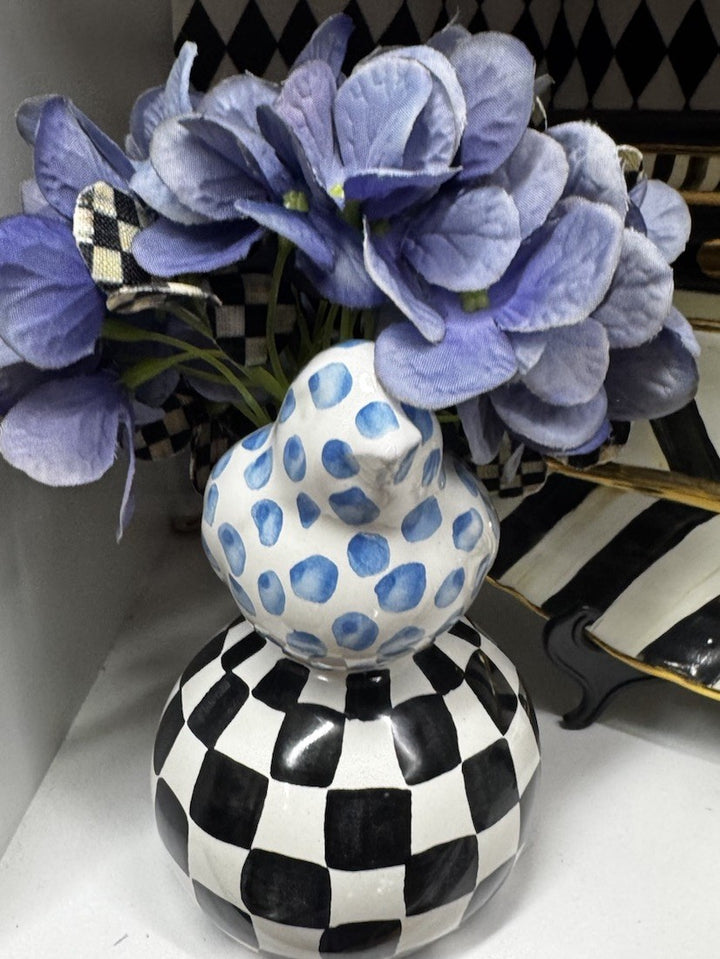 Mackenzie Childs Bird On Ball Vase Ceramic 2026 Collectors Series