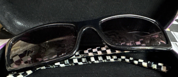 Mackenzie Childs Readers Courtly Check Sunglasses With Case