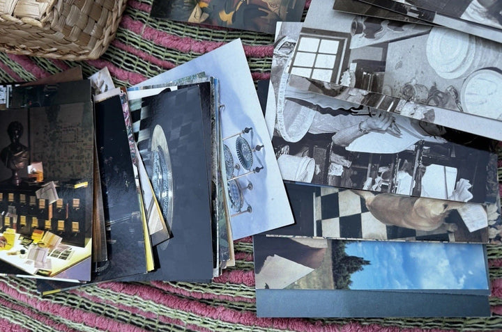 Huge Collection of Mackenzie-Childs Postcards RARE! More Than 115 In Wicker Box