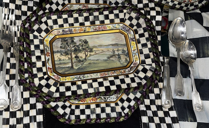 Mackenzie Childs 1991 MacLachlan Plate 10.5”x7.5”Second Edition