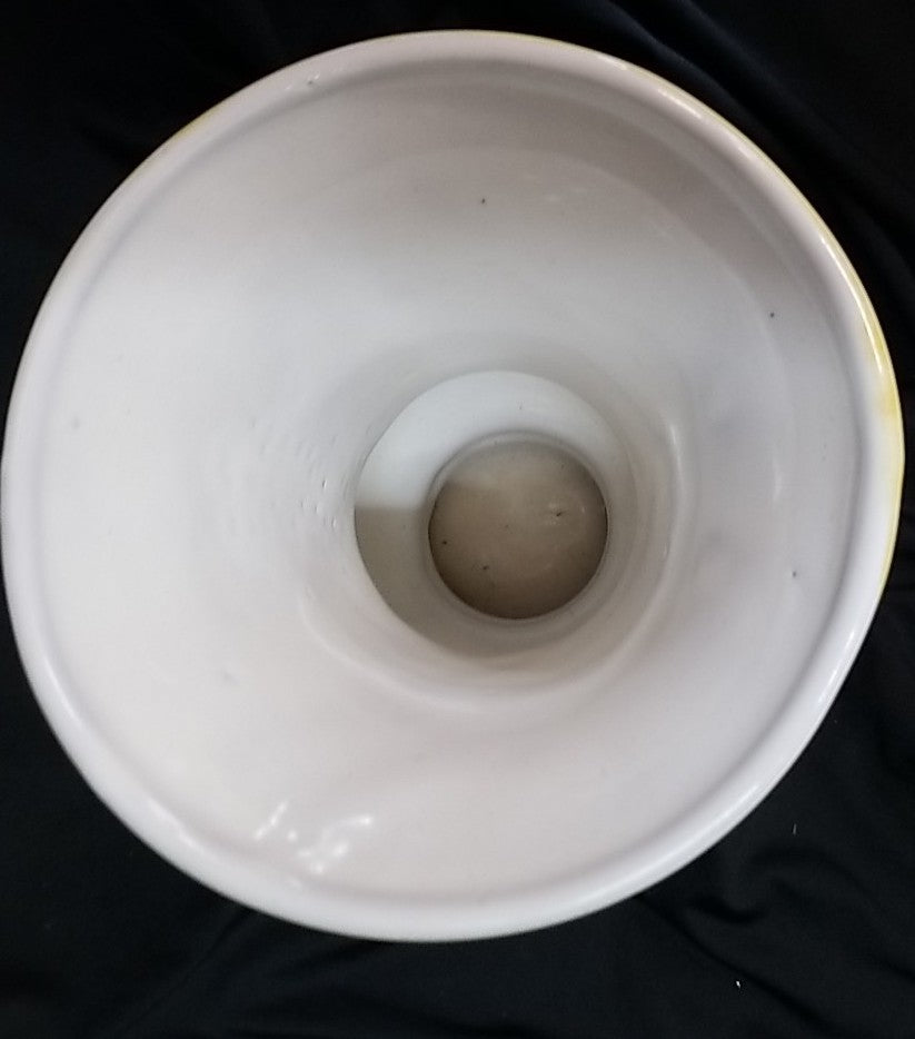 Mackenzie Childs Taylor Summer Frock  Hand Made Ceramic  Vase- Retired 1988