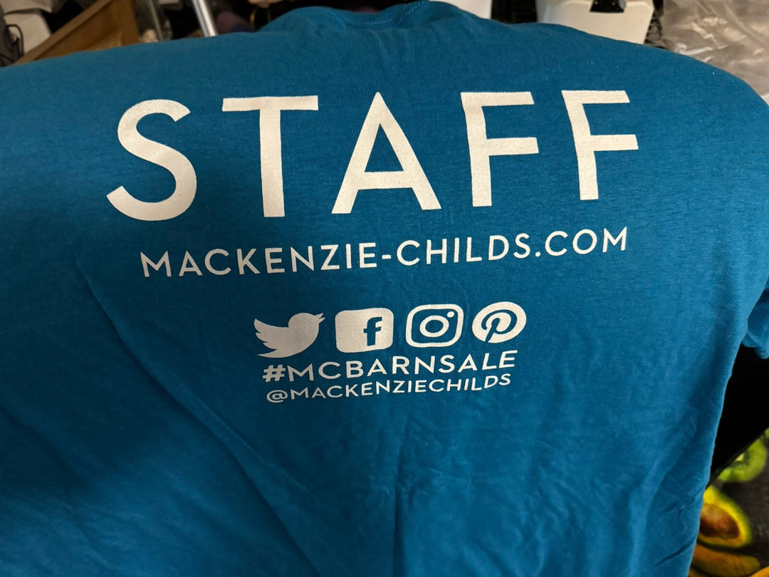 Mackenzie Childs Barn Sale 2017 Blue 3xl Staff  T-Shirt -new