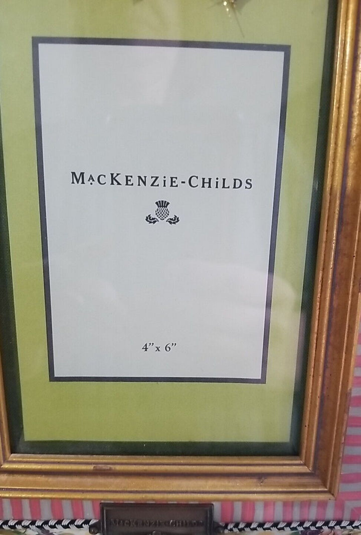 MACKENZIE CHILDS Picture Frame Buttercup Hand Painted 4x6 photo in 9x7 Vintage