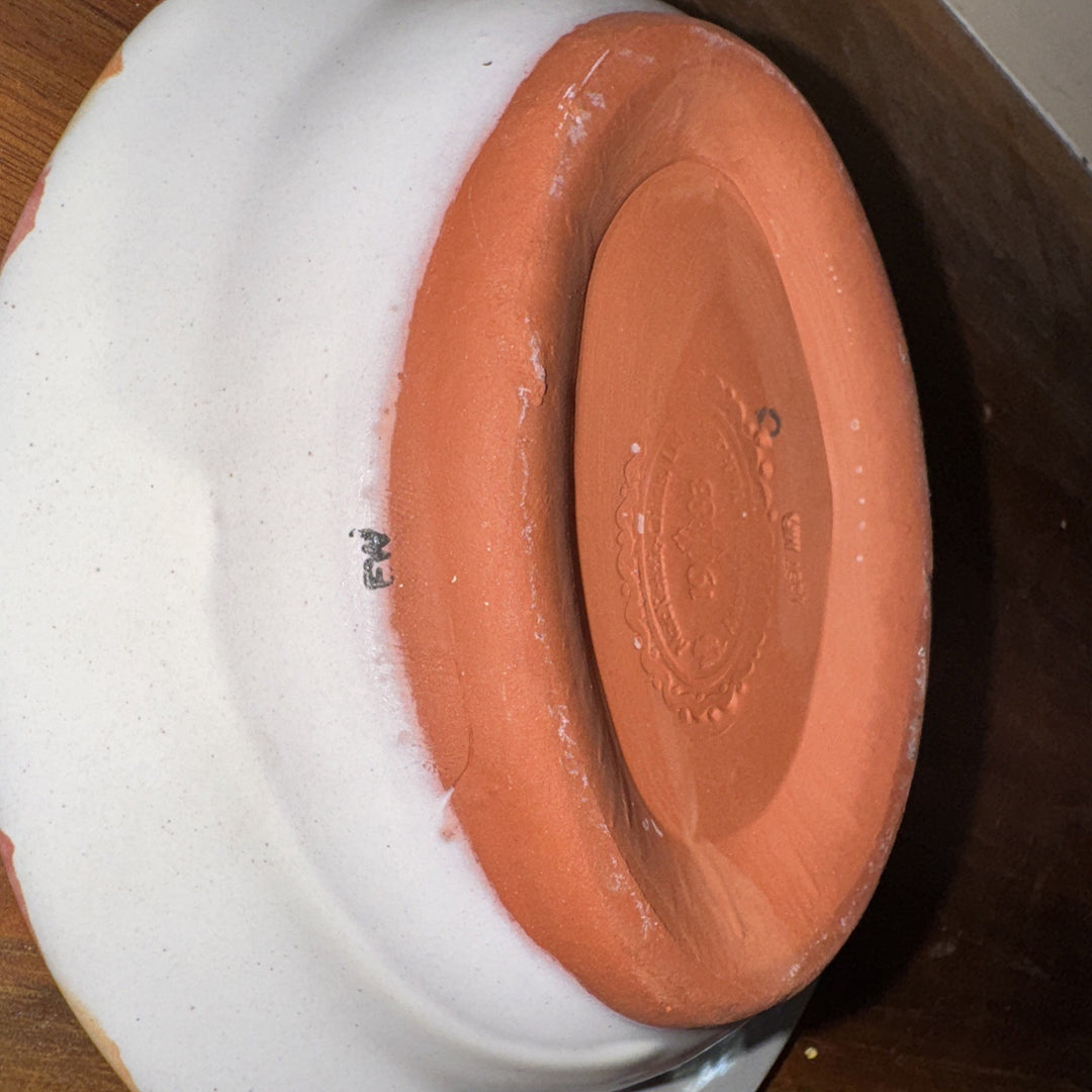 MacKenzie Childs Taylor Kukenhoff  Small Oval  Soap Dish 6.25" Ceramic-1997