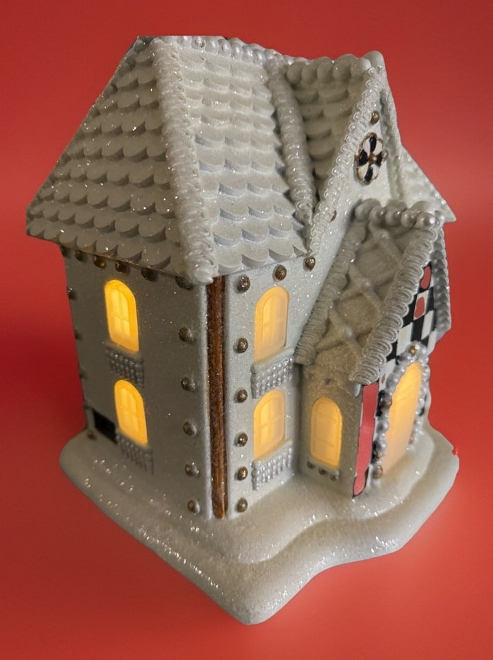 MACKENZIE CHILDS Gingerbread Illuminated House Holiday- Retired