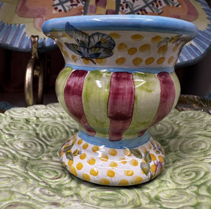 Mackenzie-Childs Vintage Ceramic Tea Light Votive Candle Holder from 2004