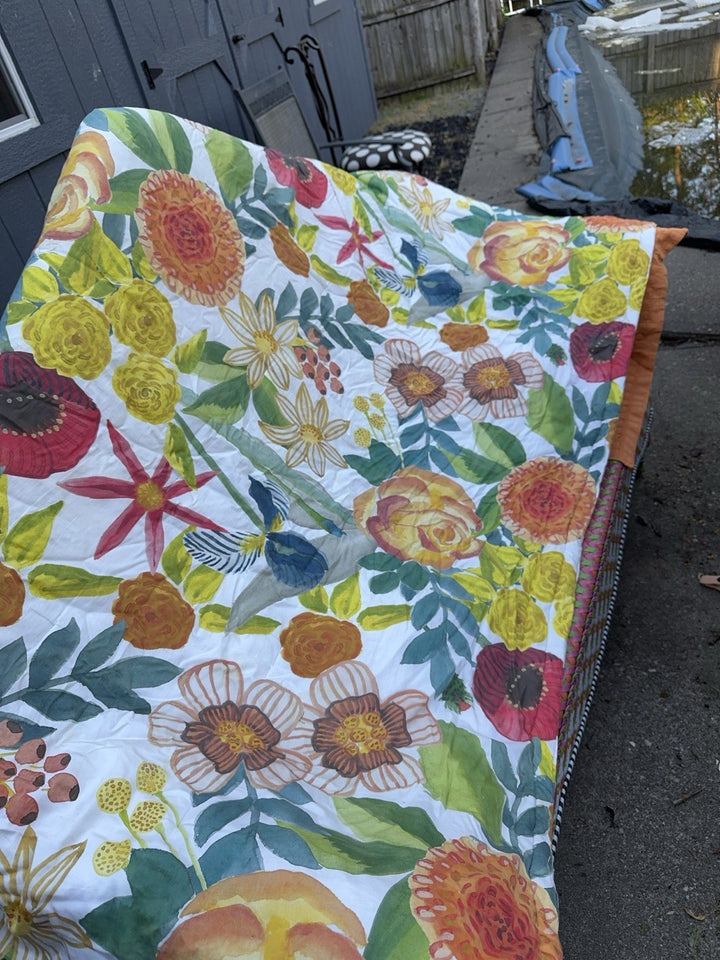 Mackenzie Childs Kira's Garden Comforter Full/Queen 4 Shams