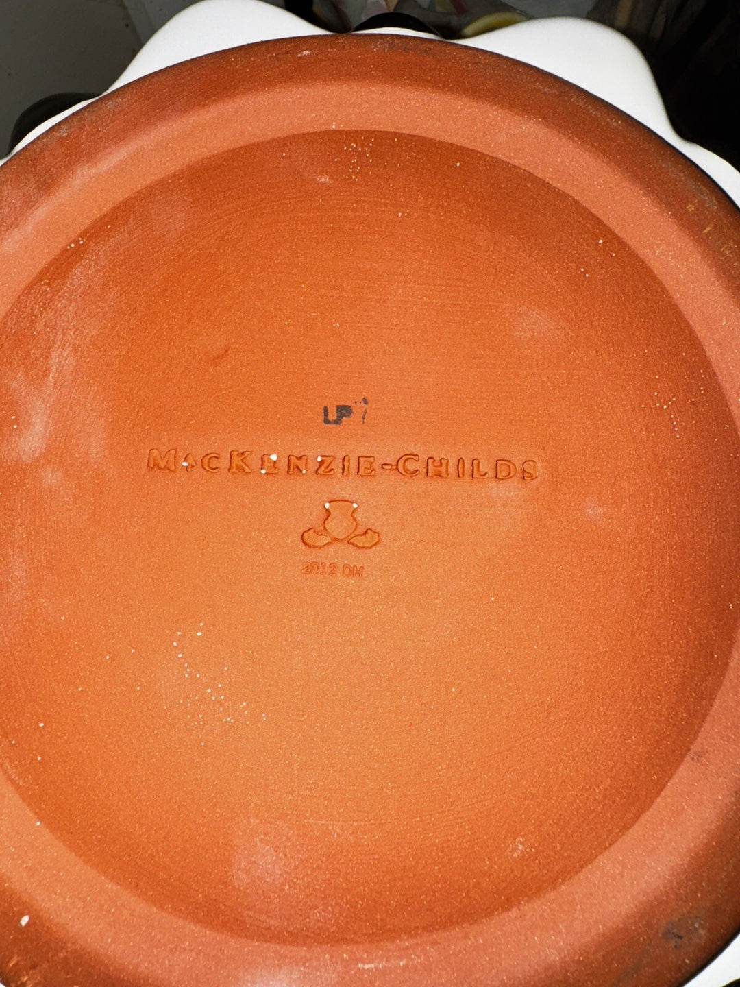 MacKenzie Childs Courtly Check Tannenbaum Cookie Jar  17” Tall Tree Ceramic