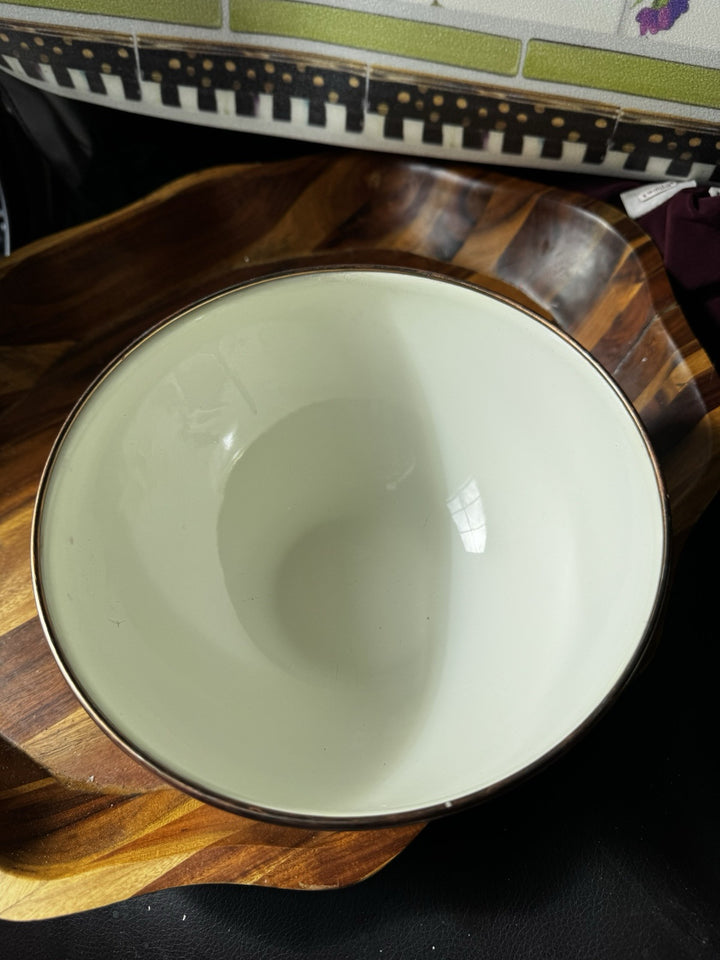 Mackenzie Childs Aurora Enamel 7.5” X3.5” Everyday  Bowl Retired