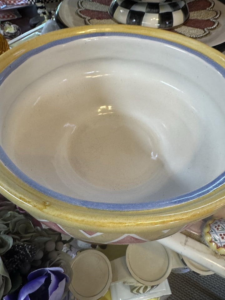 MacKenzie Childs Odd Fellows 12" Casserole Dish * No Lid* Ceramic-component