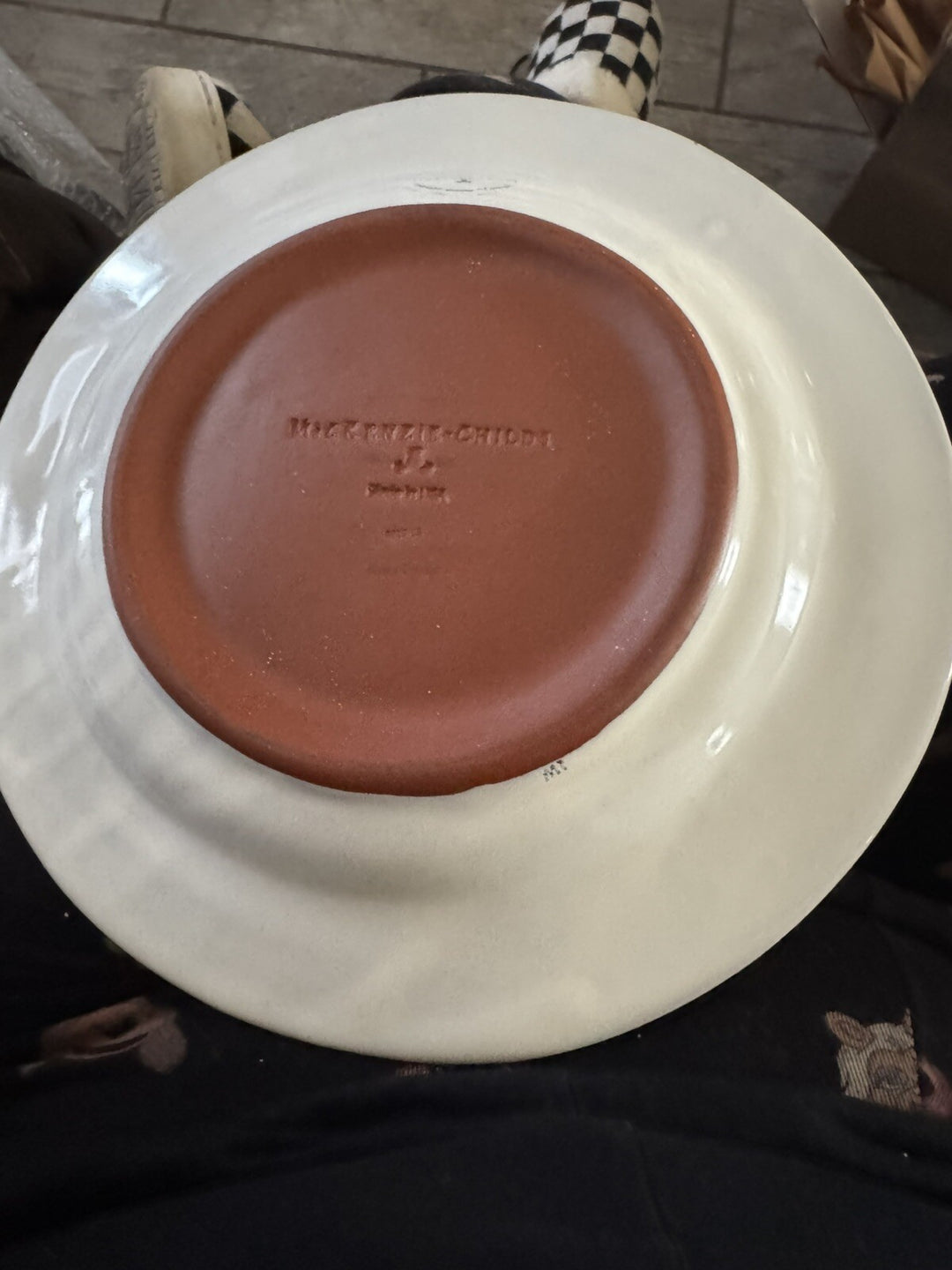 Mackenzie Childs • Kings Corner 2017- 11.75in Dinner Plate Flat Made In Aurora