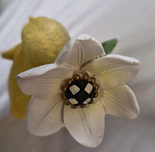 Mackenzie Childs Rose Garden Chicks With Flowers Courtly Check Set of 3- Nib