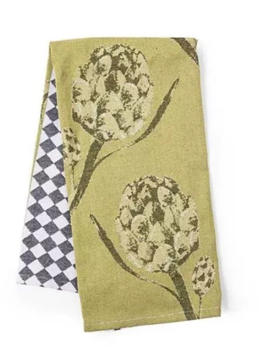 Brand New Mackenzie Childs Artichoke Jacquard Dish Towel