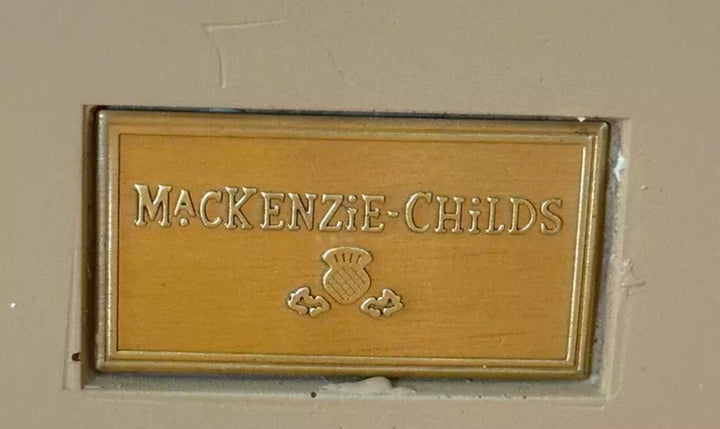 MacKenzie-Childs Touch of Pink Nesting Egg New In Box!