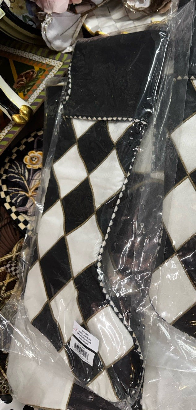 One NEW Mackenzie-Childs Courtly Check Christmas Stocking New In Package