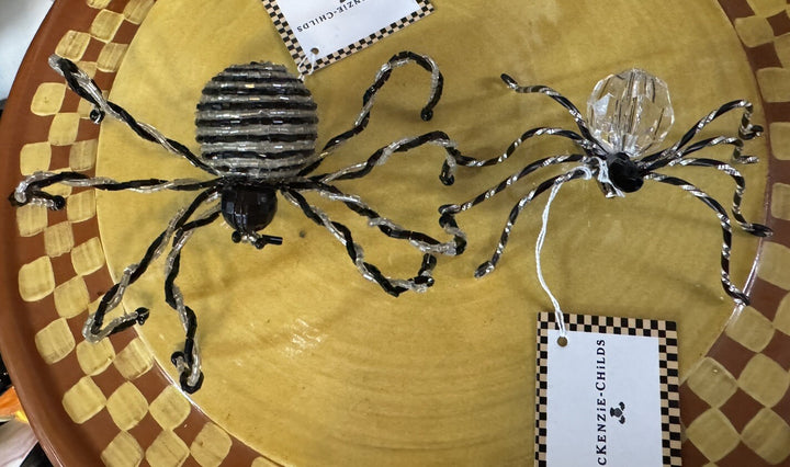 Mackenzie Childs  - Crystal Beaded Spider Clip- New- 3” Wide And 2” Long