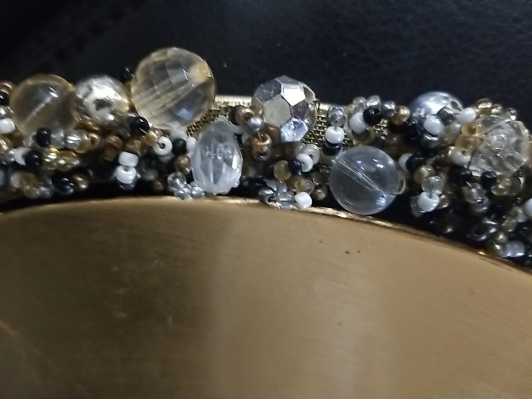 Mackenzie Childs  Precious Metals Beaded Charger Ring- Retired HTF