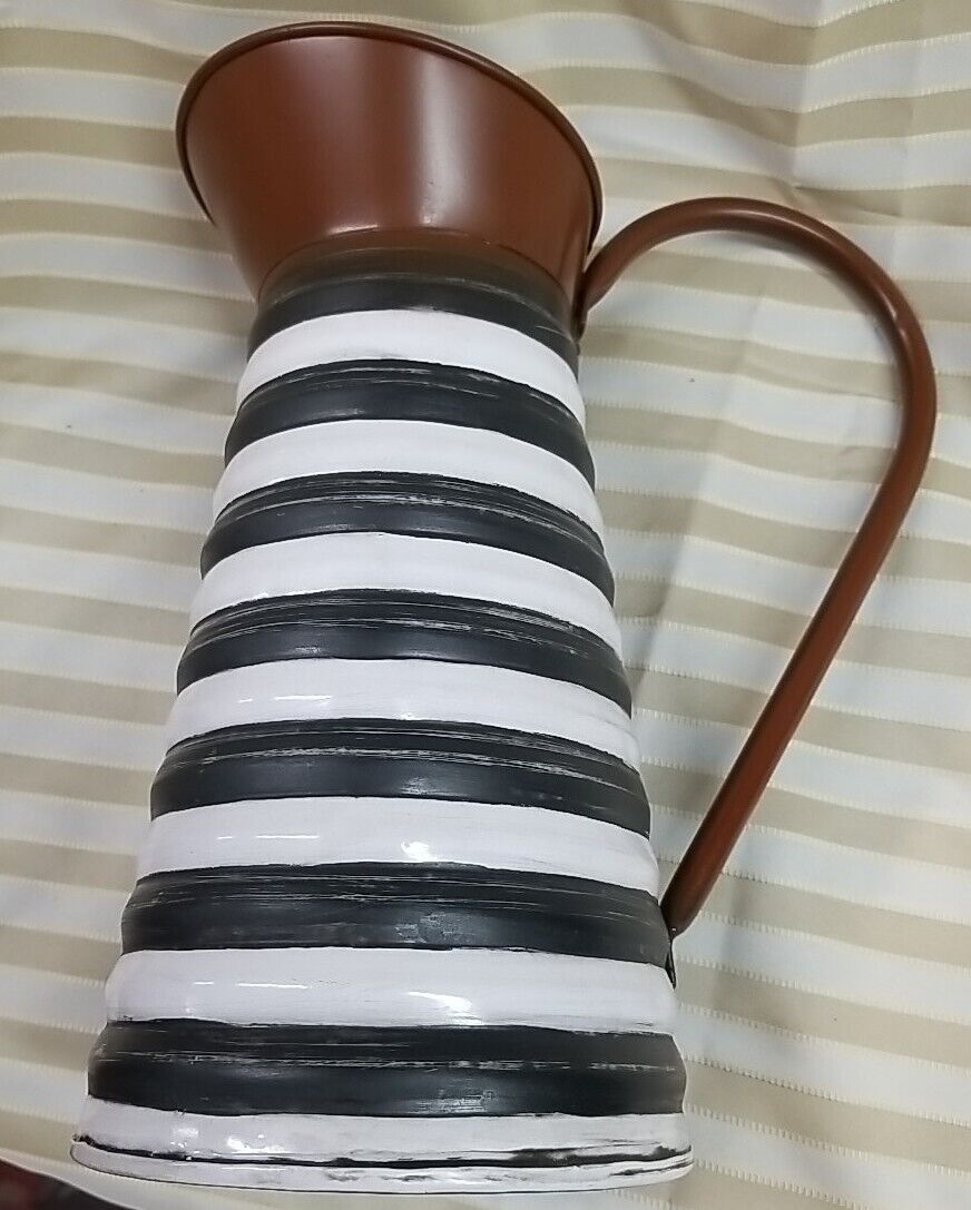 Mackenzie Childs  "Show Your Stripes" Watering Can  New- Retired Pattern