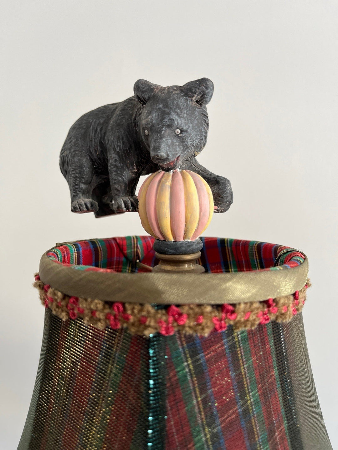 Mackenzie Childs Victoria & Richard Emprise Tartan And Animal Table Lamp