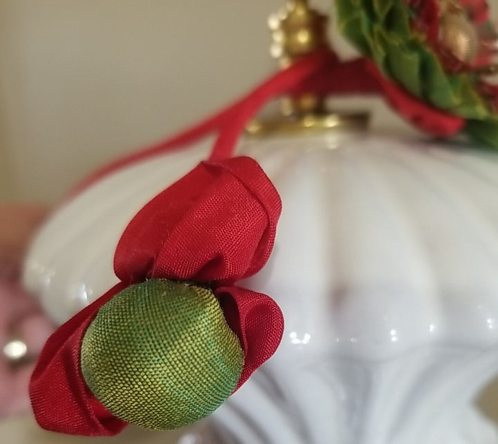 Mackenzie childs Tartan  Napkin ring Set Of 2. Wired 12" Retired