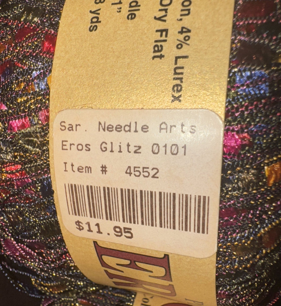 Plymouth Yarn Eros Glitz Ladder #101 Lot#144 158 Yards 50 Gr Italy set of 2-new