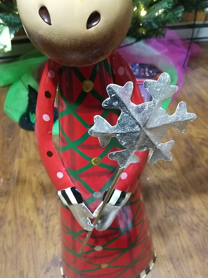Mackenzie Childs "Deck the Halls" Moose w/ Ornaments  36" Tall- Excellent