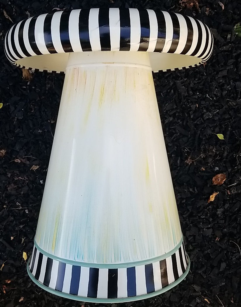 MacKENZIE CHILDS RETIRED Outdoor Metal  Toad Stool- Large